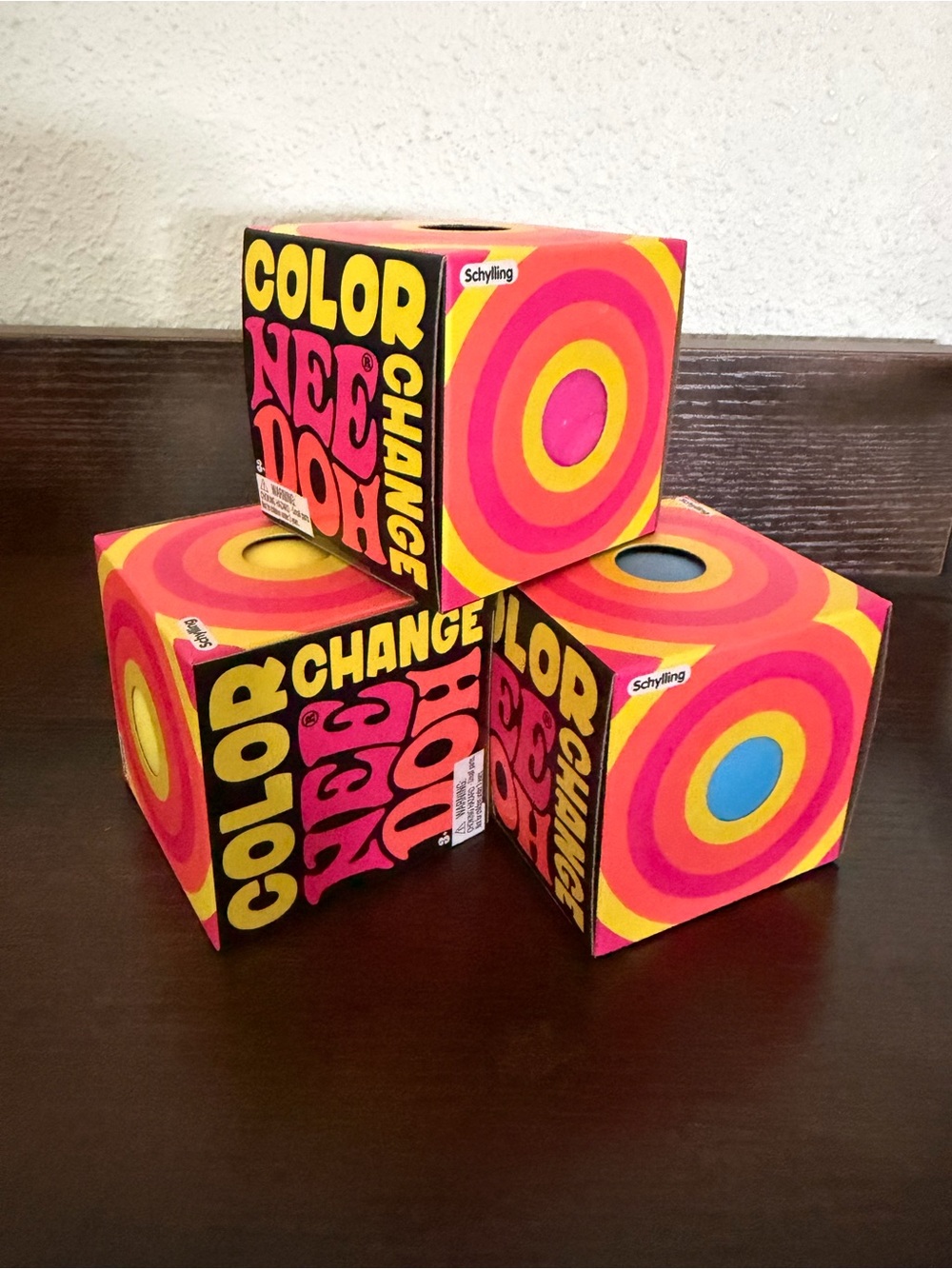 Set of 3 Color Change Nee Doh